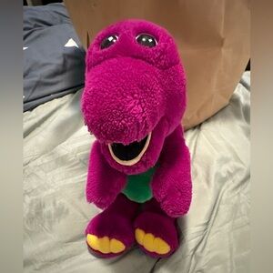 1992 Vintage Dakin BARNEY Dinosaur Plush14” RARE